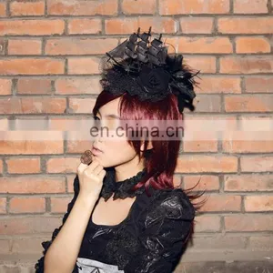 Steampunk Mini Hat Fascinator With Sail Vessel thumbnail-6