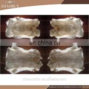 Factory Price Natural Rabbit Fur Skin Pelt for Garment thumbnail-1