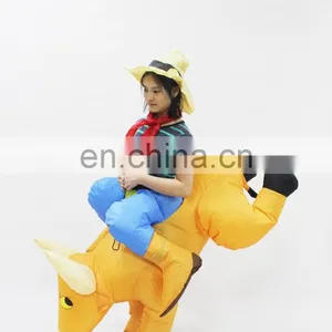 HI Adult Cow Costume Inflatable Bull Ride on Animal Costume for Party thumbnail-1