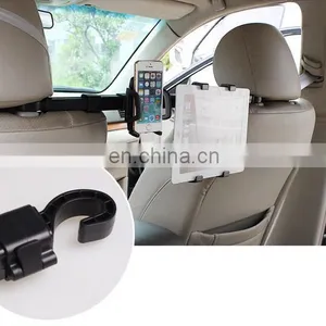 2 in 1 360 Degree Rotation Car Headrest Mount Holder for Tablet and Smartphone for IPad Fit All Under 10 Inch Screens thumbnail-5