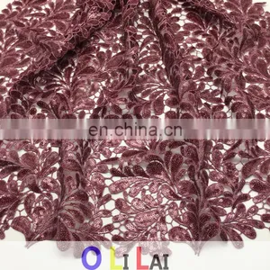 OLF0179 Latest 3d With Sequins Lace Fabrics African Lace thumbnail-4