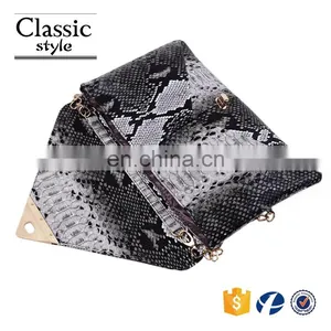 CR High Reputation Supplier Snake Skin Envelope Pattern Customized Top Quality Leather Bags Wholesale in Egypt thumbnail-5
