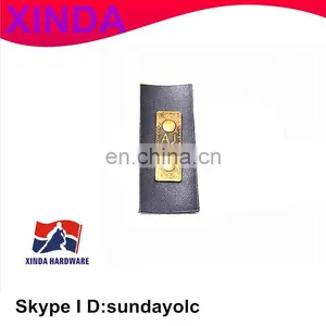 Hardware Leather Patches, Lables With Metal Plate, Small Custom Patches thumbnail-1
