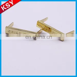 Factory Direct Sales Woven Labels In Sew On Style Brand Logo Metal Sewing Tag For Shawl thumbnail-1