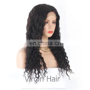 Human Hair Glueless Lace Front Wig Mongolian Kinky Curly Hair Wigs thumbnail-3