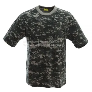 Fronter Produce FS011 Woodland Camo t Shirt With Collar thumbnail-1