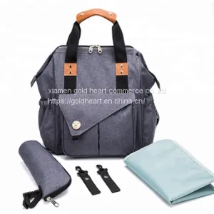Best Diaper Messenger Baby Mummy Bag With Changing Pad thumbnail-4
