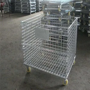 Heavy Duty Collapsible Steel Wire Mesh Pallet Container With Best Price thumbnail-2