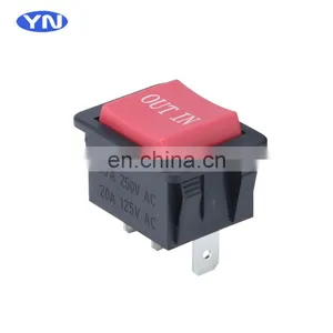 Black Red White Round 3 Rocker Switch On Off thumbnail-6