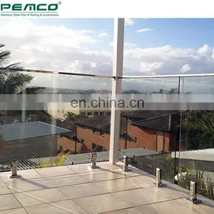 Exterior Deck Swimming Pool 10 12Mm Glass Fence Stainless Steel Glass Railing Designs thumbnail-5