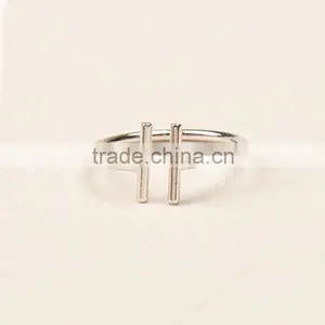 Fashion Women Engagement Jewelry Silver Plating Female Finger Rings thumbnail-2