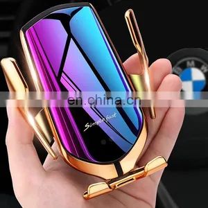 Wireless Magnetic Car Charger For HUAWEI P20 For IPhone X 8 For Samsung S9 Plus Mobile Phone Holder 3 in 1 Charger Wireless Car thumbnail-1