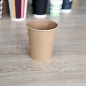 Eco-friendly Biodegradable Brown Kraft Paper Cup thumbnail-1