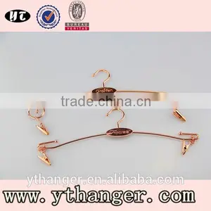 Top Quality Fashion Style Metal Wire Shiny Color Lingerie Hanger thumbnail-4