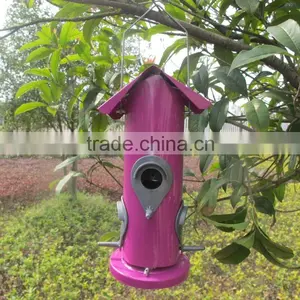 Garden Metal House Shape Hanging Bird Feeders thumbnail-3