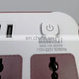 New Design High Quality Fashion Electrical Products 3 Plug 6 Usb Plug Universal Plug Sockets Extension Socket thumbnail-4