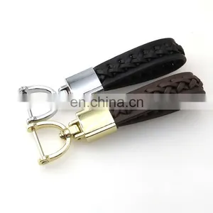 Personalized Wholesale Custom Plain Sublimation Luxury Faux Cowhide Premium Heart Car Strap PU Leather Keychain With Logo thumbnail-2