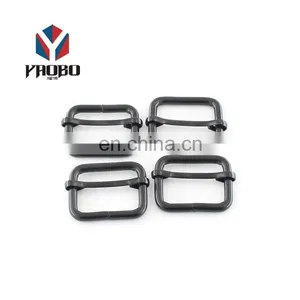 China Wholesale Metal D Ring O Ring Adjustable Center Bar Buckle Slide Metal Buckle For Belt thumbnail-1