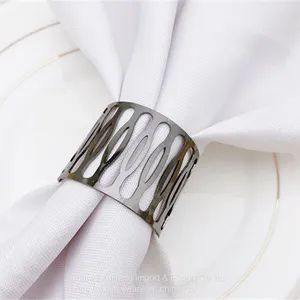 Electroplated Gold Silver Black Napkin Ring Holder on Wholesale thumbnail-5