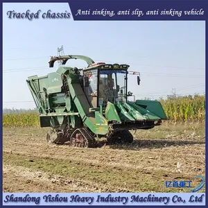 Triangle Track Chassis Anti Sinking Vehicle for Harvesting Corn in Muddy Land thumbnail-1