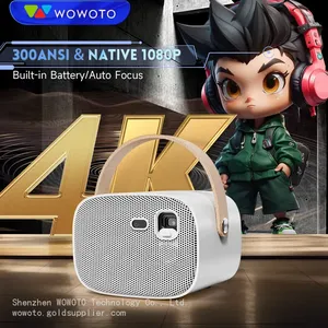 2024 Newest Popular Handheld LED Beamer Smart Home Theater Projector Battery OEM/ODM Shenzhen Manufacturer Portable Smart thumbnail-4