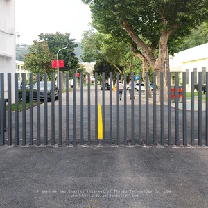 Outdoor Swiming Pool Automatic Driveway Gate Aluminum Alloy Material Retractable In-ground Fencing Gates thumbnail-1