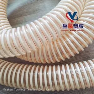 PU Plastic-reinforced Hose With Smooth Inner Wall, Agricultural Machinery Feeding Pipe, DN45 Seeder Feeding Pipe, Cold-resistant and Wear-resistant PU Pipe thumbnail-2