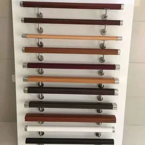 Polymer Handrails, Stair Handrails, PVC Handrails, Wood Grain Handrails thumbnail-1