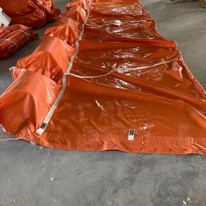 Manufacture Floating PVC Solid Float Oil Spill Containment Boom and Silt Curtain for Emergency Oil Treatment thumbnail-1