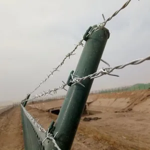 Diamond Mesh Razor Wire Fence Fence Strand for Sale Double Strand Price Double Twist Barbed Wire thumbnail-2