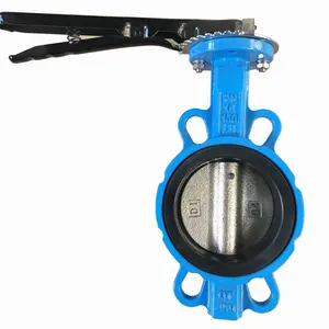 Manufacturers Direct Sales JIS Cast Iron Soft Seal EPDM Butterfly Valve Wafer Butterfly Valve thumbnail-1