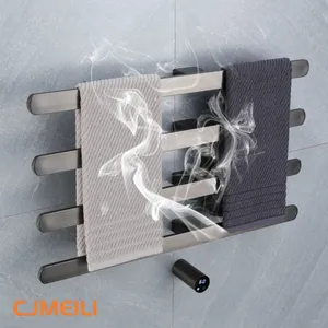 Bathroom Electric Heated Towel Rack, Towel Warmer for Bathroom, Wall Mounted Stainless Steel,4 Colours thumbnail-4