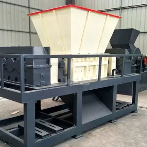 Horizontal Beverage Can Dual-Shaft Shredding Production Line | Oil Drum Dual-Shaft Shredding Equipment thumbnail-4