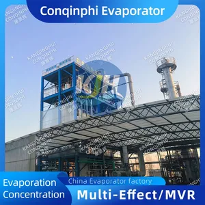 304 Stainless Steel MVR Evaporation Concentration Crystallization System With PLC Automatic Control, Capacity 2000L/H thumbnail-3