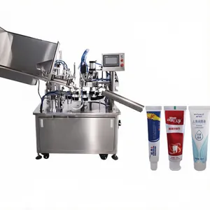 Automatic Ultrasonic Filling and Sealing Machine for Facial Cleanser Toothpaste Aluminum-Plastic Laminate Tubes Packaging thumbnail-1