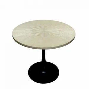 Sunlight Annual Ring Marquetry Round Table thumbnail-2