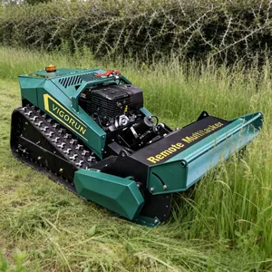 RC Slope Mower Gasoline Powered 40 Degree Climbing Self Locking Worm Gear For Hillside Embankment Orchard Shrub Clearing thumbnail-1