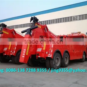 Good Quality 8x4 HOWO 60 Ton Heavy Duty Rotator Wrecker Towing Truck for Sale thumbnail-4