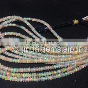 Wholesale Fine Quality Ethiopian Opal Smooth Roundelle Beads thumbnail-1