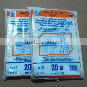 Plastic Painter Drop Cloth thumbnail-1