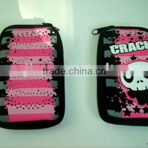 Black Neoprene Pouch for Iphone 4 With Full Silk Screen Printing thumbnail-1
