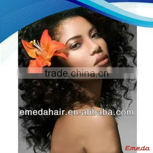 6A High Quality 100% Full Cuticle Remy Curly Afro Brazilian Lace Front Human Hair Wigs White Women Quality Choice thumbnail-1
