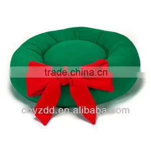 Red Pet Bed for Christmas/Christmas Pet Bed thumbnail-1