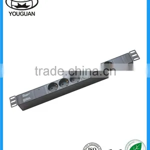 19''German Type 6 Ways Commercial 250VAC PDU thumbnail-1
