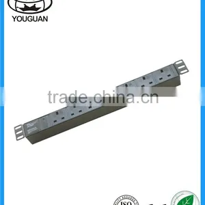 19 Inch 7 Ways Rack UK Type Power PDU Socket thumbnail-1
