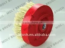 Diam.110mm Snail Lock With M14 Abrasive Brush,round Stone Grinding Brushes thumbnail-1