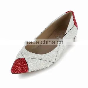 Good Quality Hot Classic Latest Flat Shoes for Women 2015 Pearls Casual Shoes thumbnail-2