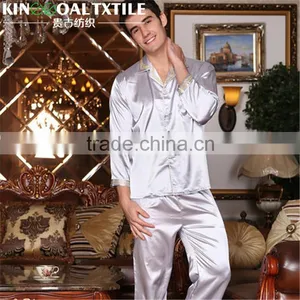 Wholesale Luxury Sexy 100% Silk Long Satin Sleepwear thumbnail-4