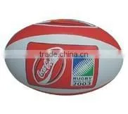 Orange And White Rugby Ball thumbnail-1