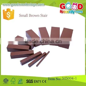 Montessori Sensorial Toys Small Brown Stair Wood Educational Toys thumbnail-1